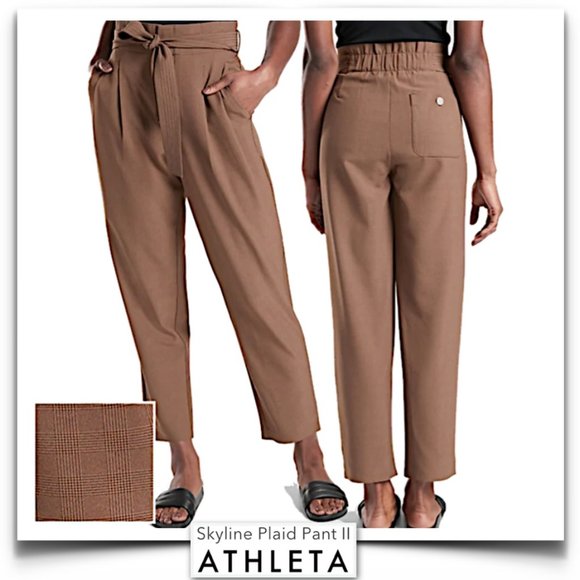 athleta plaid skyline pant